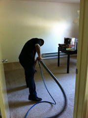 Carpet Cleaning professional in apartment